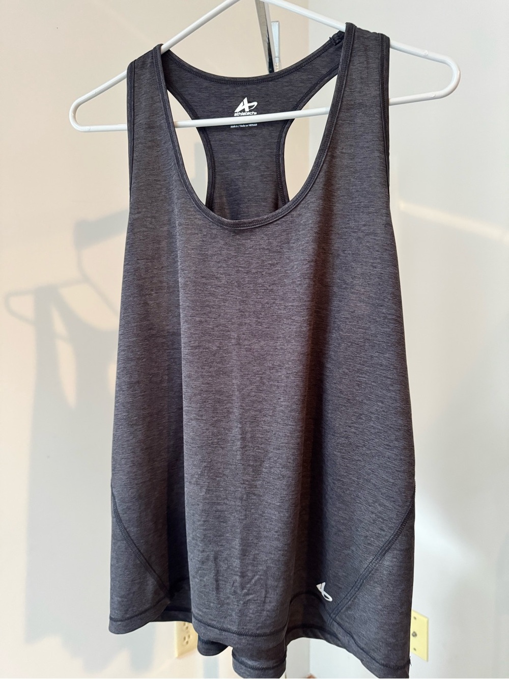 Athletech Charcoal Gray Racerback Tank